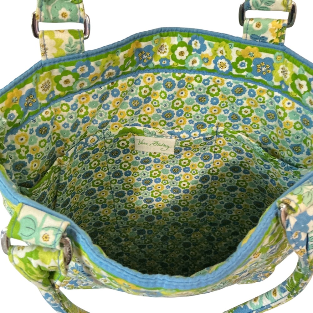 Vera Bradley Slim Tote Bag English Meadow Quilted Floral Travel‎ Shoulder Bag - Picture 5 of 12